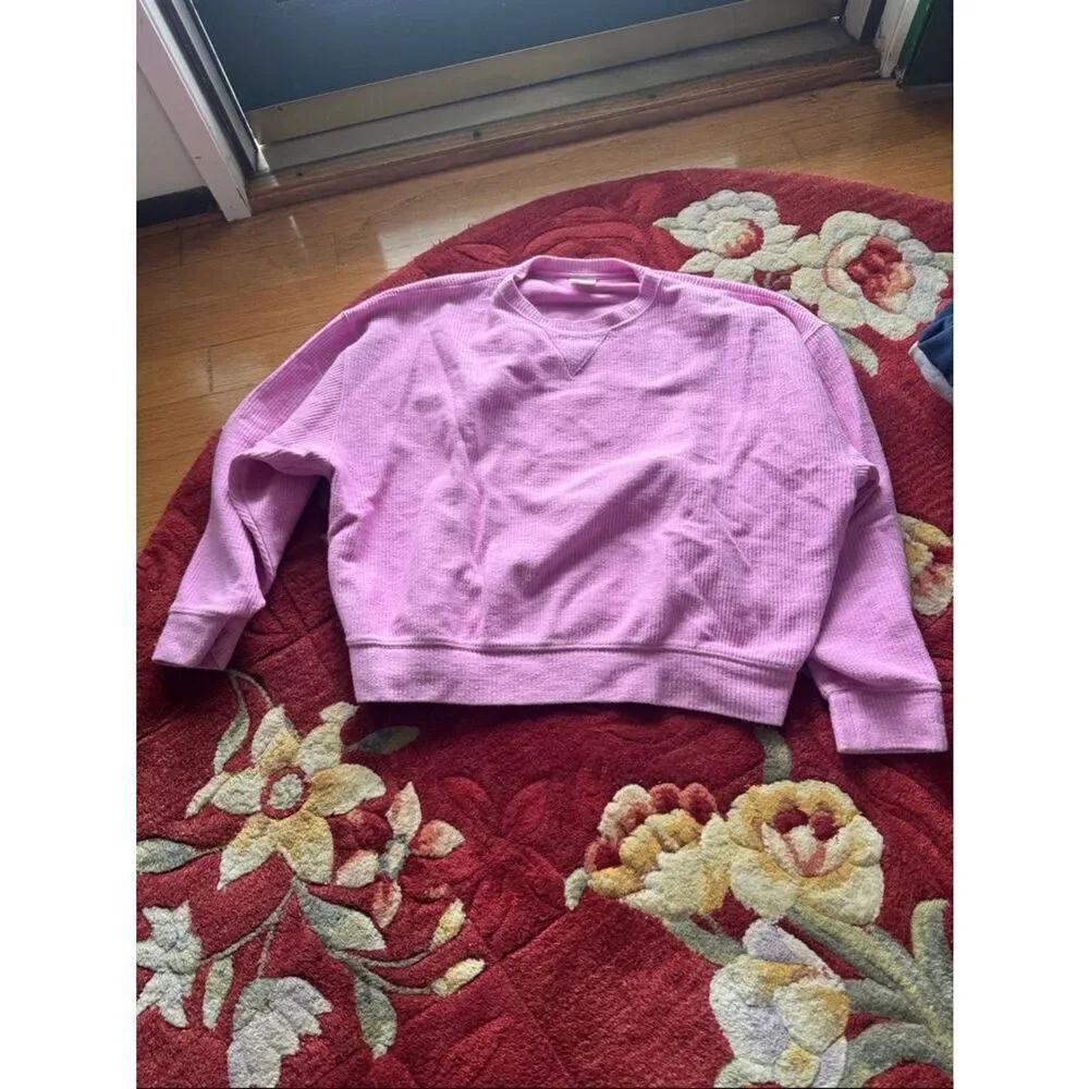 PINK Victoria's Secret Light Pink Waffle Sweatshirt